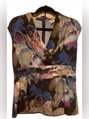 Calvin Klein V-Neck Chic 
 Blouse size Large